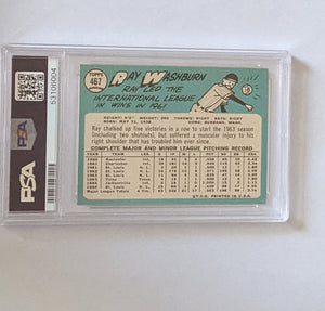 1965 Topps Ray Washburn Card #467