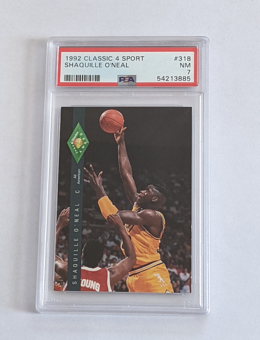 1992 Classic 4 Spot Shaquille O'Neal Card #318