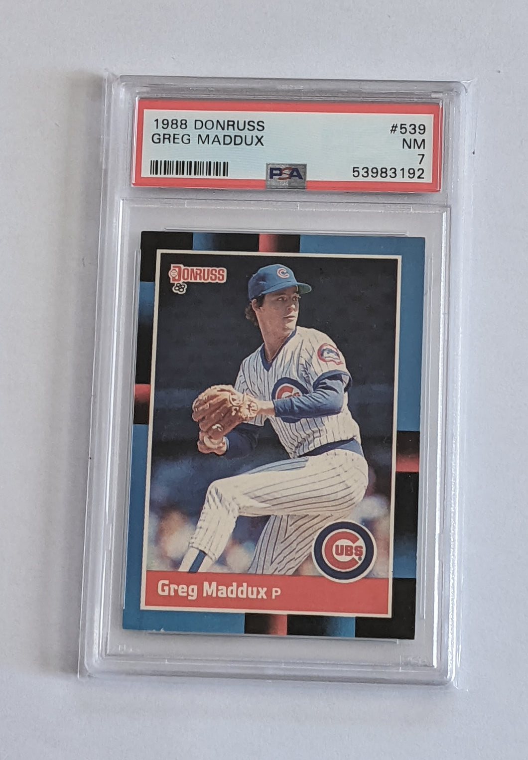 1988 Donruss Greg Maddux Card #539