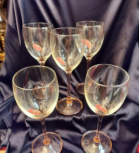 Vintage Butterfly Wine Glasses